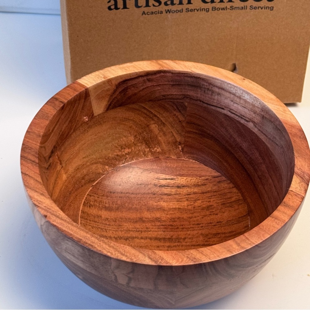 Artisan Direct Acacia Wood Small Serving Bowl - ethically made in India
